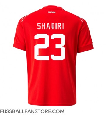 Schweiz Xherdan Shaqiri #23 Replik Heimtrikot WM 2022 Kurzarm